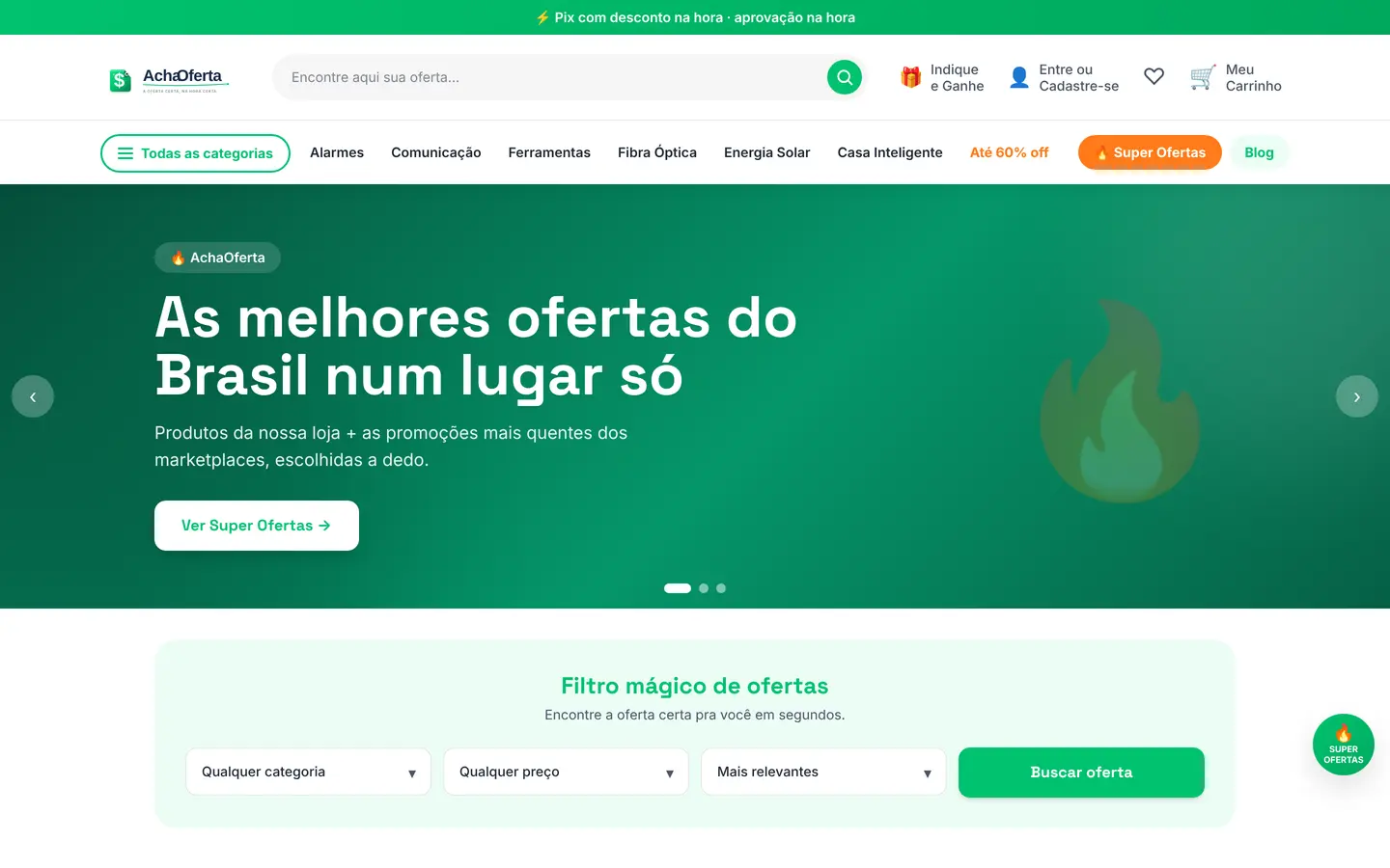 AchaOferta — loja virtual desenvolvida pela FJN