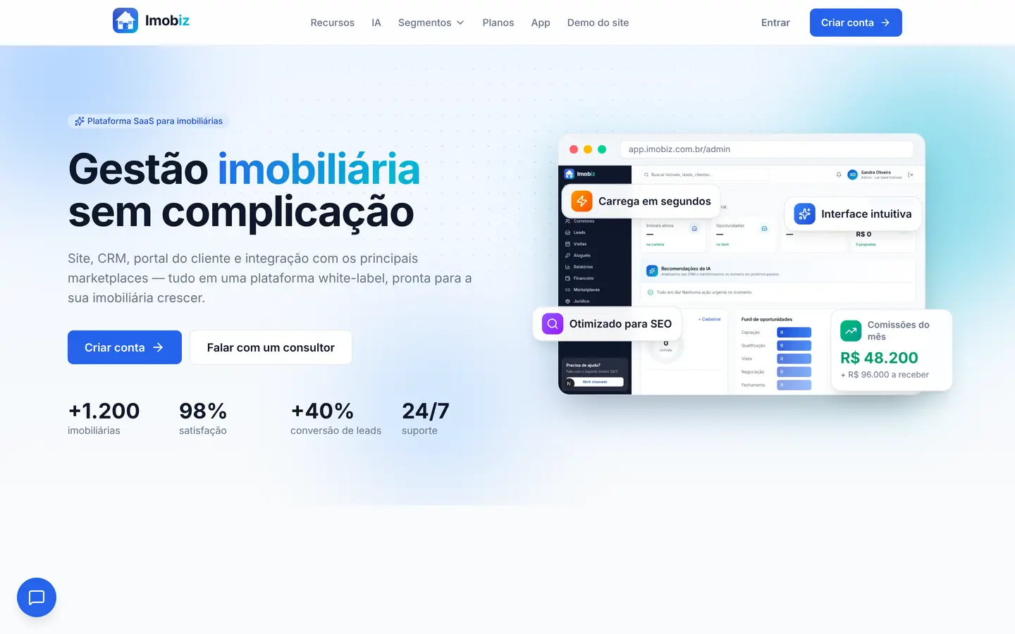 Sistema web / dashboard desenvolvido pela FJN